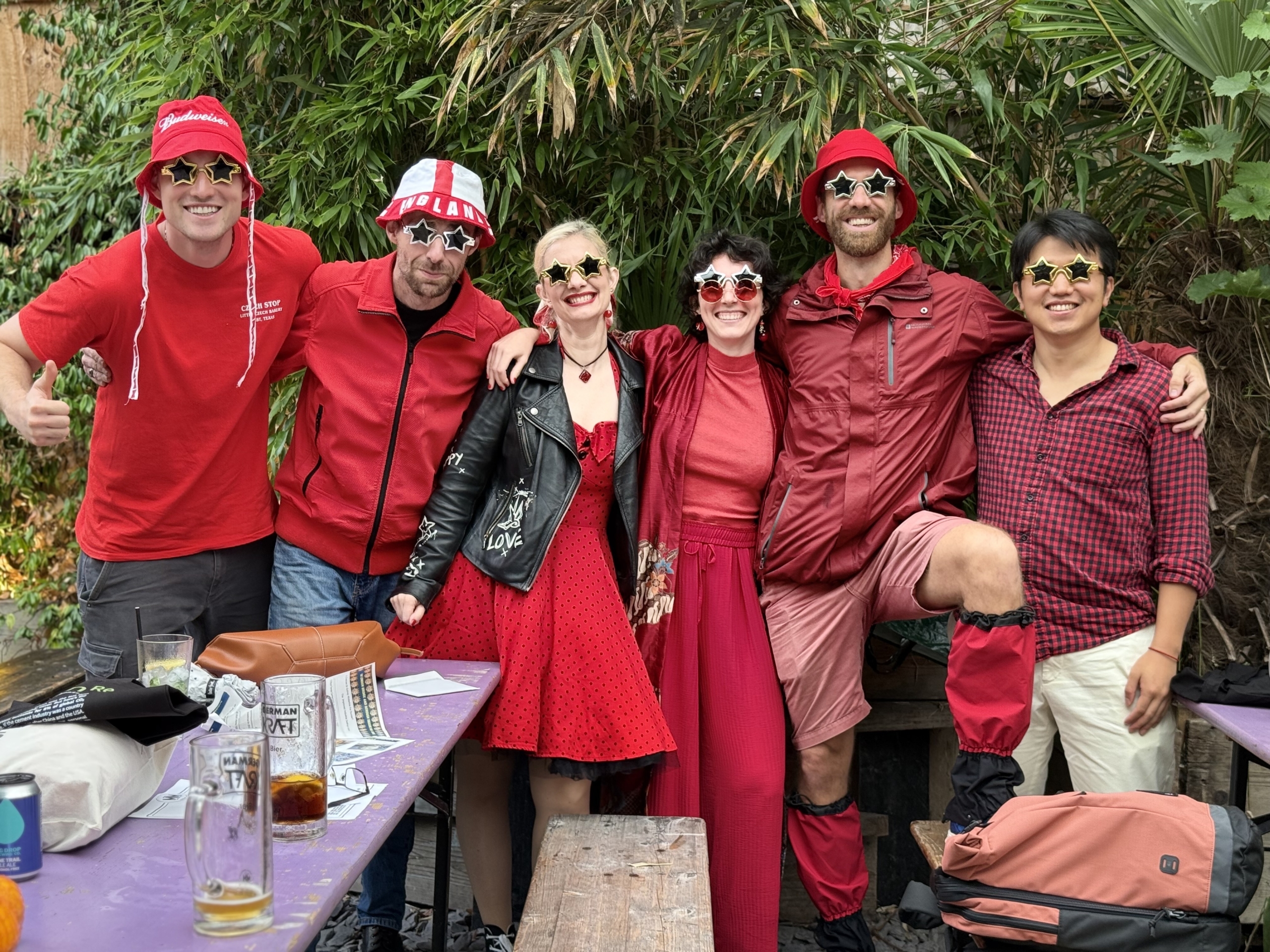 Chiara and the winning team on her first week back